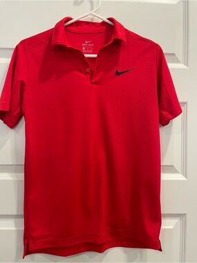 Nike Dri-FIT Men's Red Polo Shirt